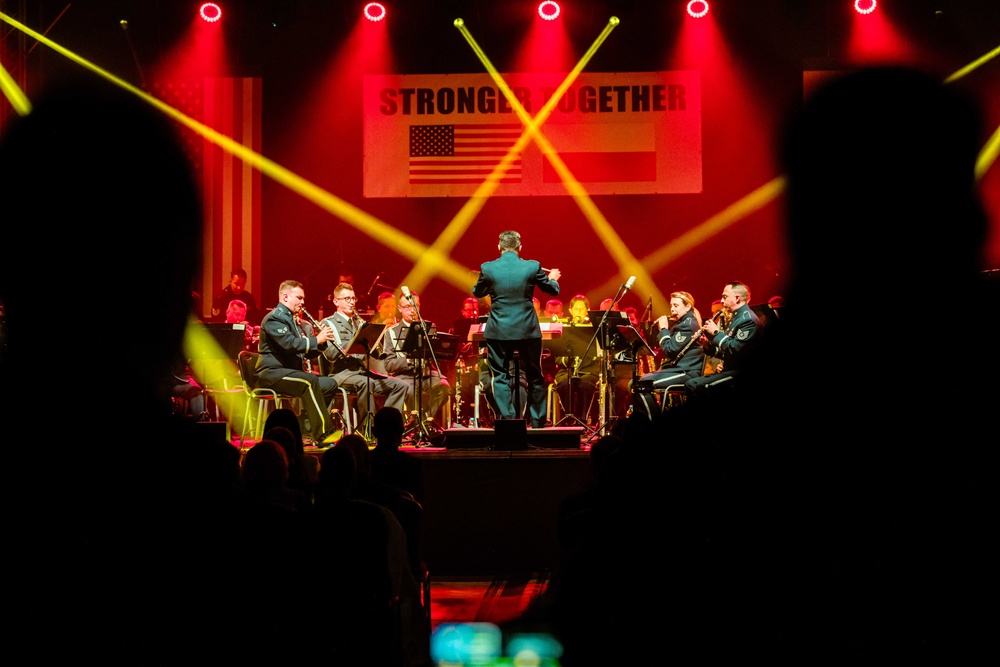 USAFE Concert Band performs alongside Polish Bytom Air Force Orchestra in Przemyśl, Poland
