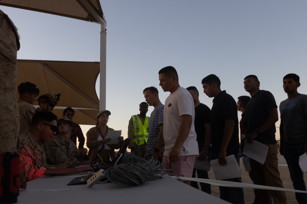U.S. Marines with 8th Engineer Support Battalion Host an Evacuation Control Center