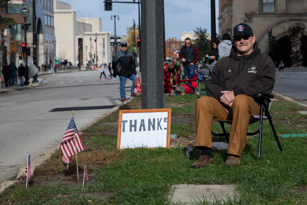 Local Man Supports Veterans Day Parade