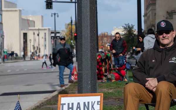 Local Man Supports Veterans Day Parade