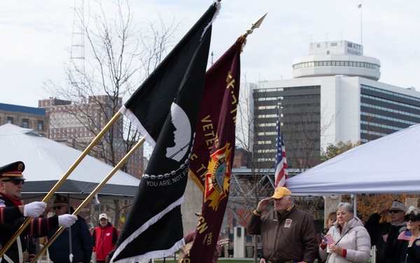 Saluting the Colors