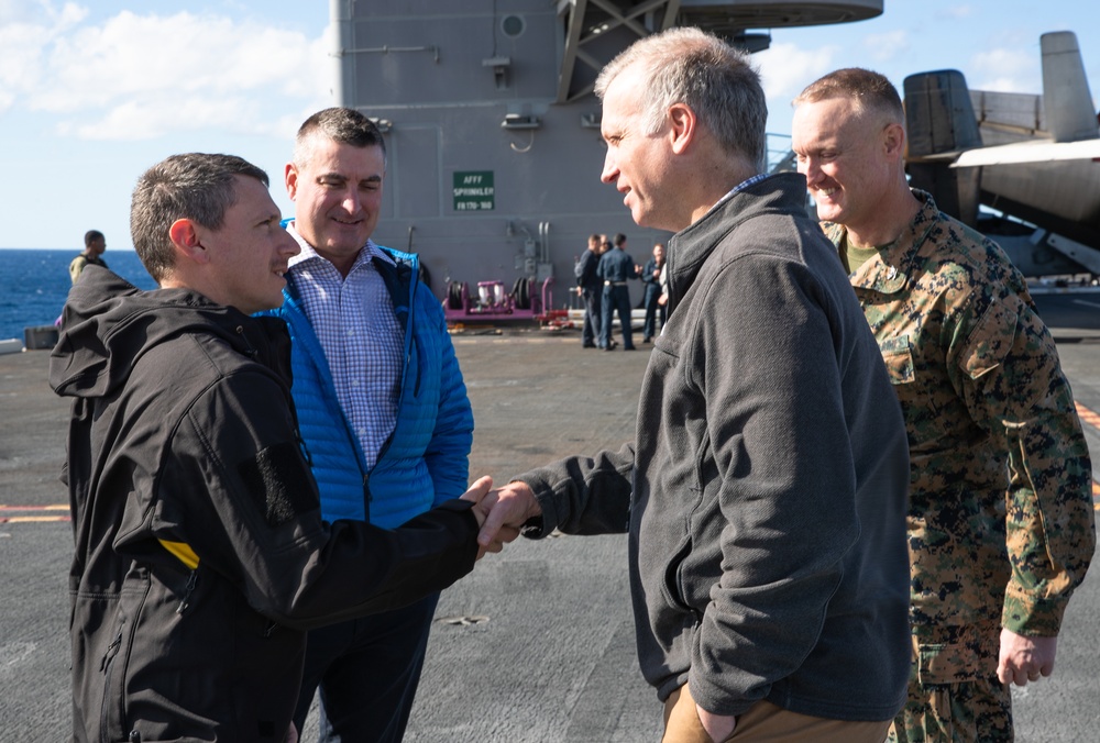 Under Secretary of the Navy tours George Washington