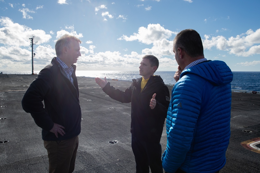 Under Secretary of the Navy tours George Washington