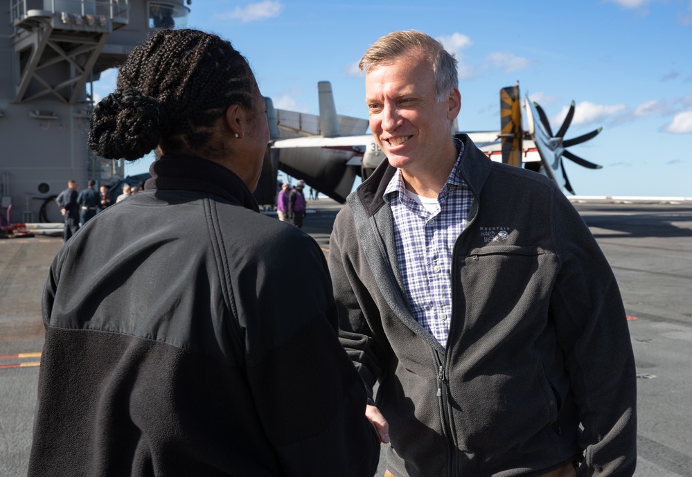 Under Secretary of the Navy tours George Washington