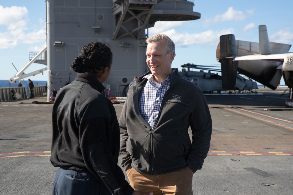 Under Secretary of the Navy tours George Washington