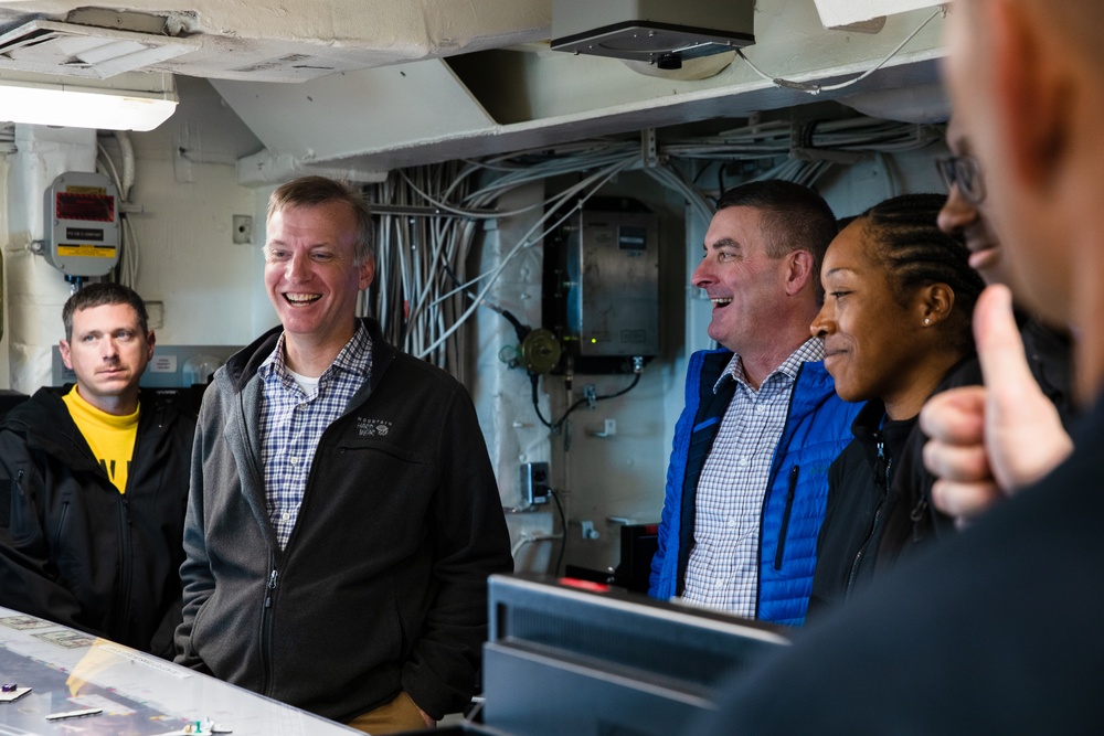 Under Secretary of the Navy tours George Washington