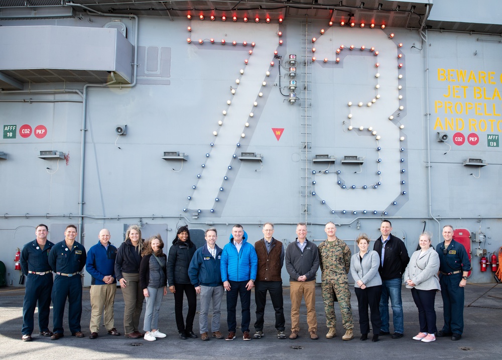 Under Secretary of the Navy tours George Washington