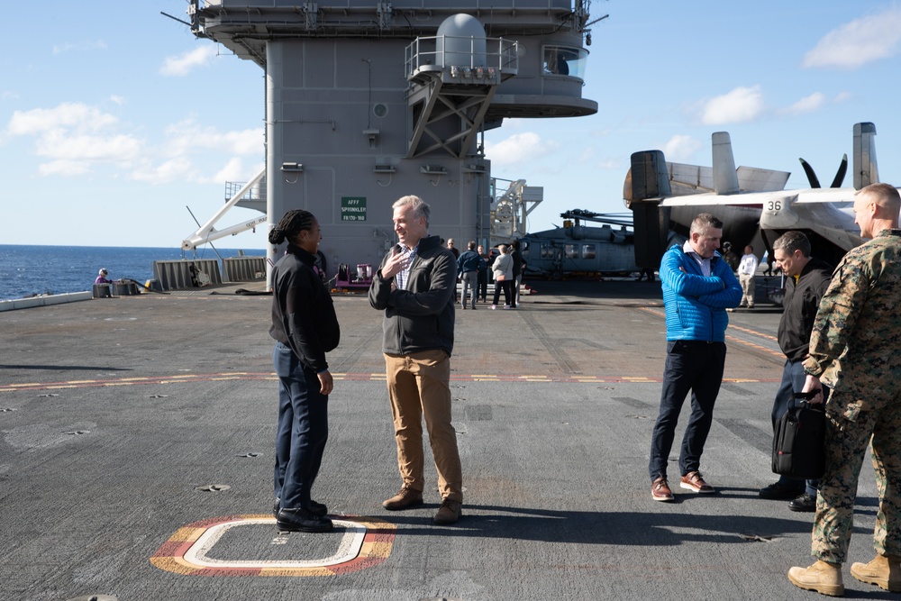 Under Secretary of the Navy tours George Washington