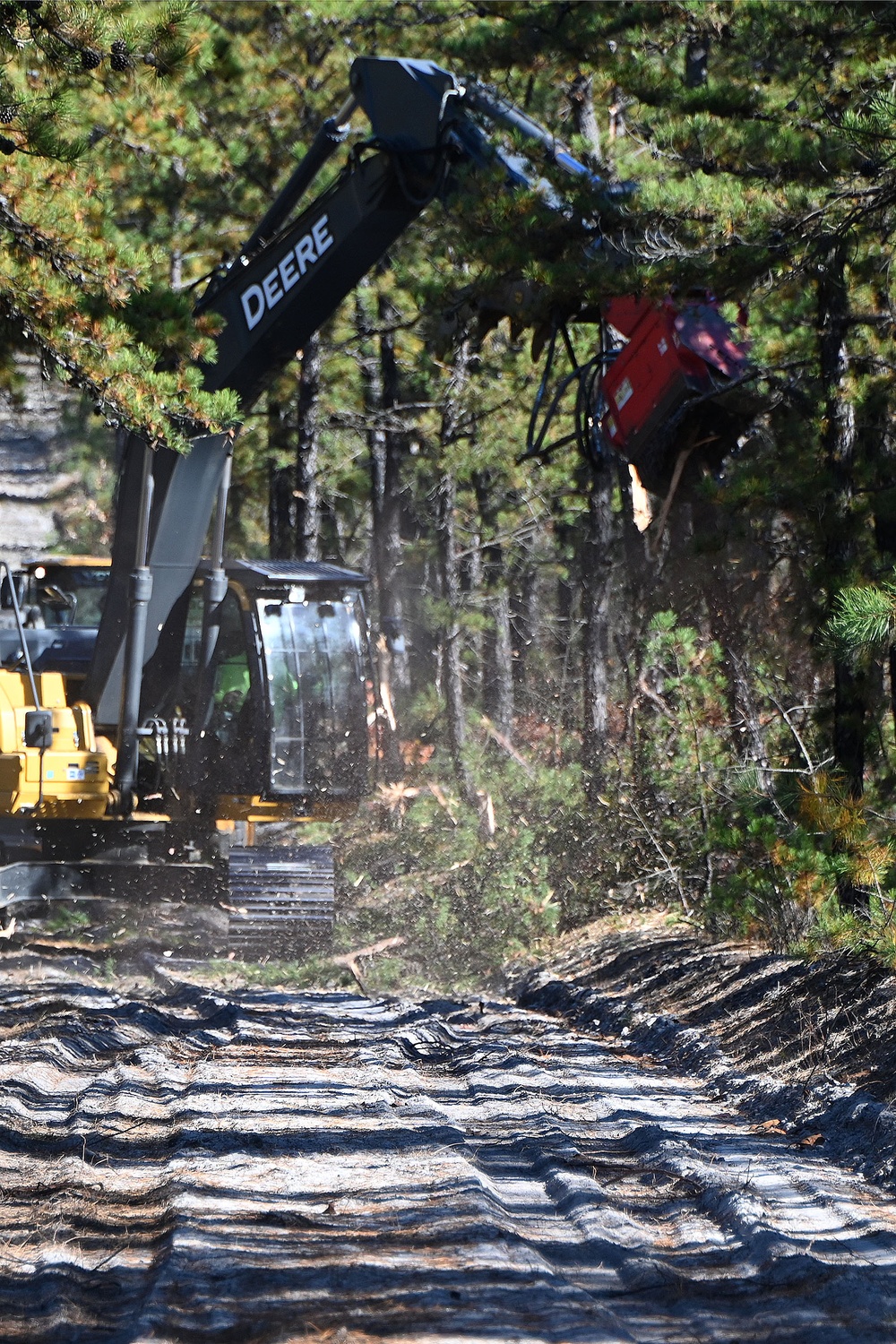 ASA Fort Dix Range Control Fire Breaks maintenance. November 03, 2023