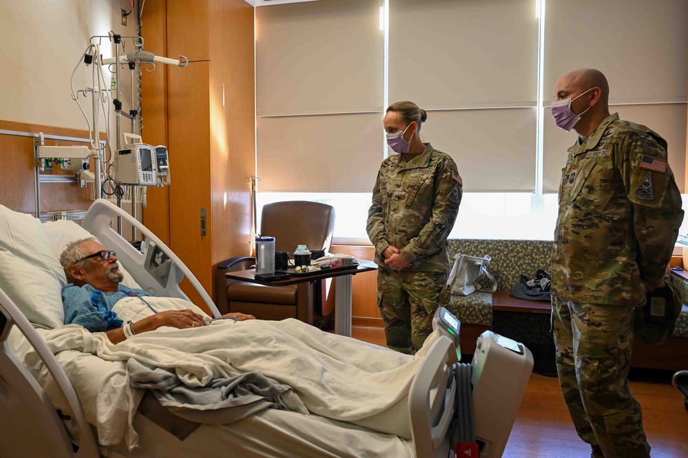 Buckley leadership visits VA hospital