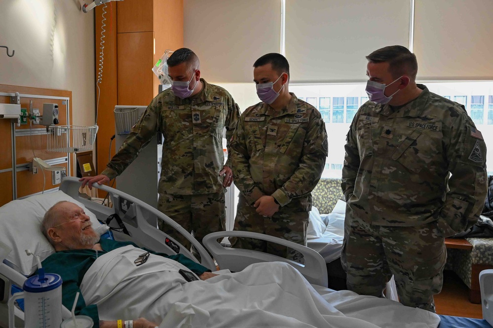 Buckley leadership visits VA hospital