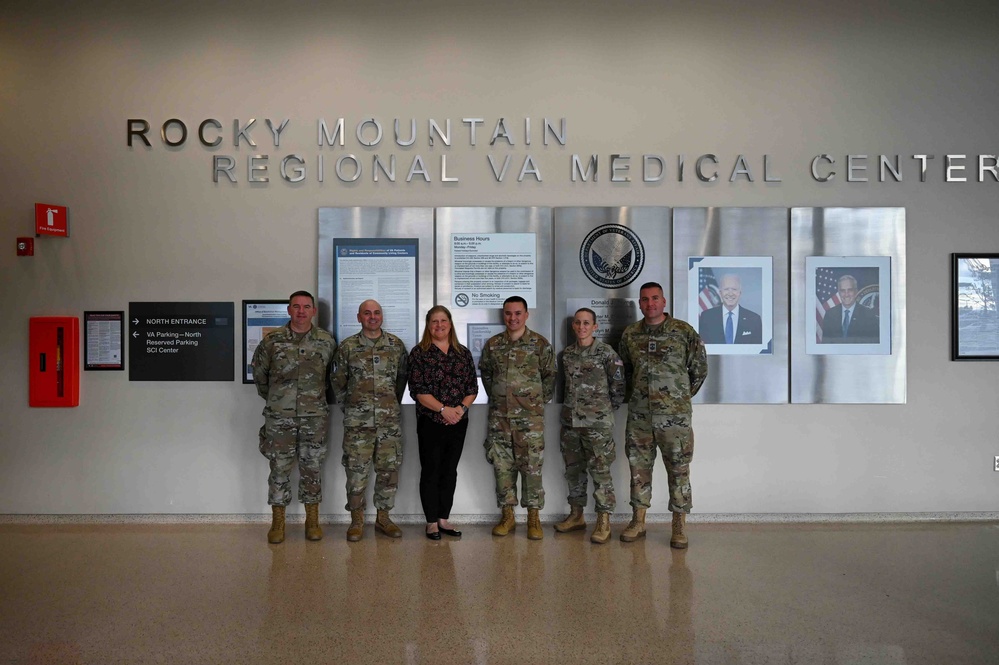 Buckley leadership visits VA hospital