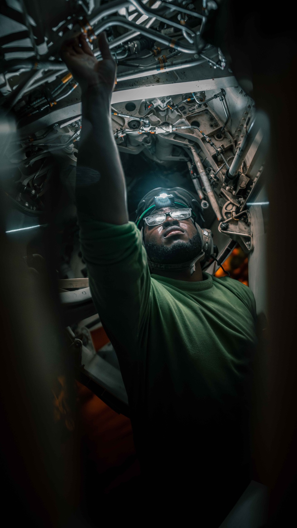 Sailor Conducts Maintenance Aboard USS Carl Vinson