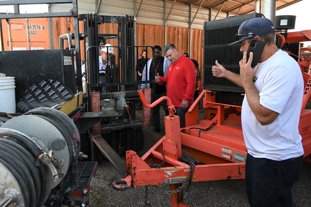 Corps of Engineers loans pumps to New Orleans Fire Department to fight marsh fire