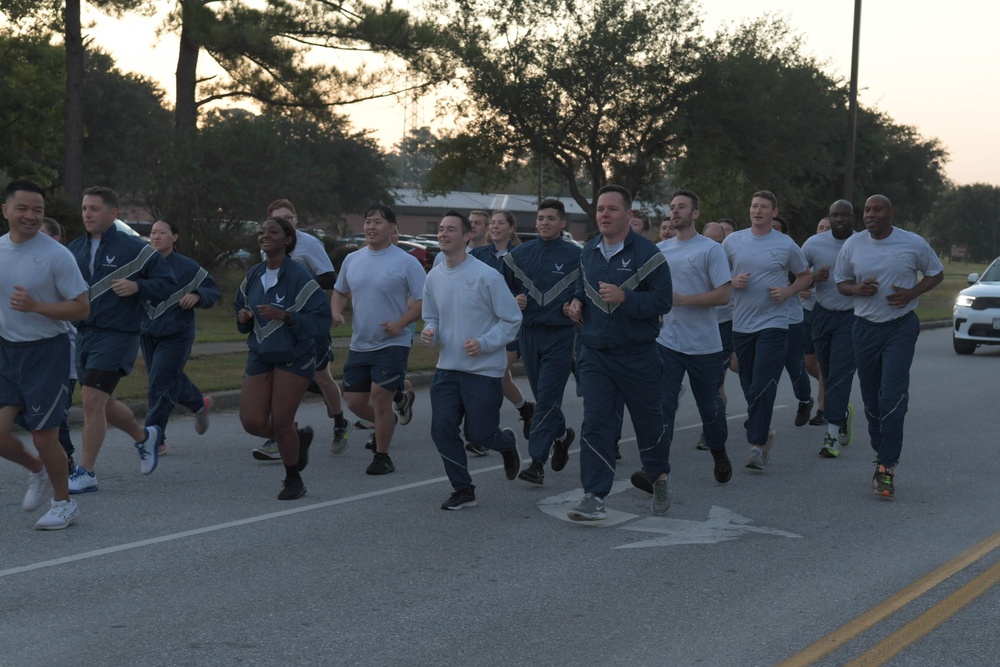 Team Charleston embraces Warrior Heart Culture during wing formation run