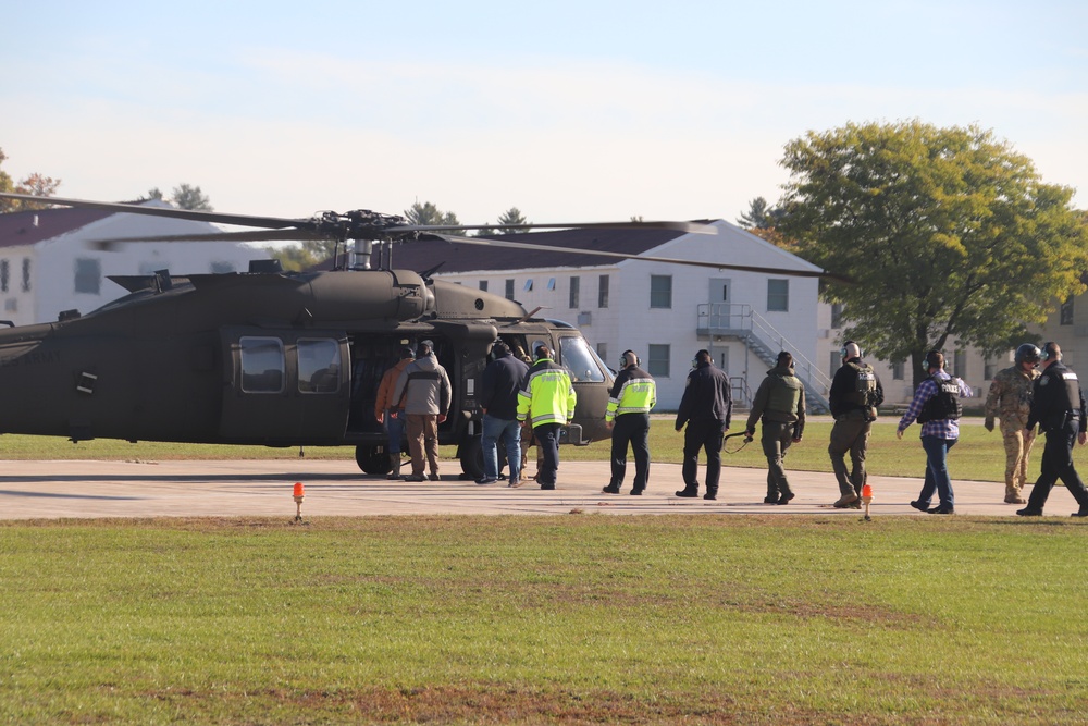 UH-60 Black Hawk training operations in October 2023 at Fort McCoy