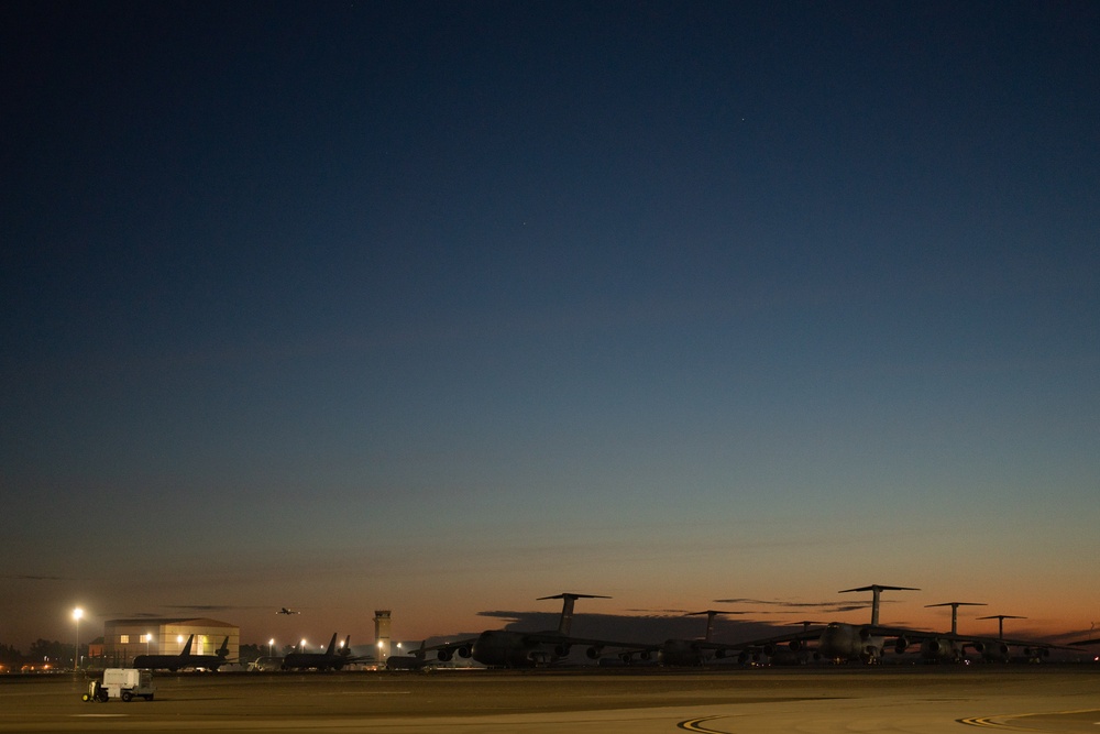 C-17 Globemaster III deploys from Travis Air Force Base