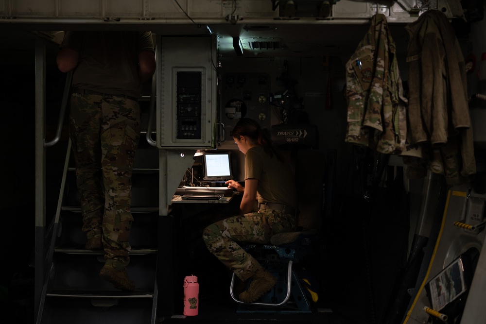 C-17 Globemaster III deploys from Travis Air Force Base