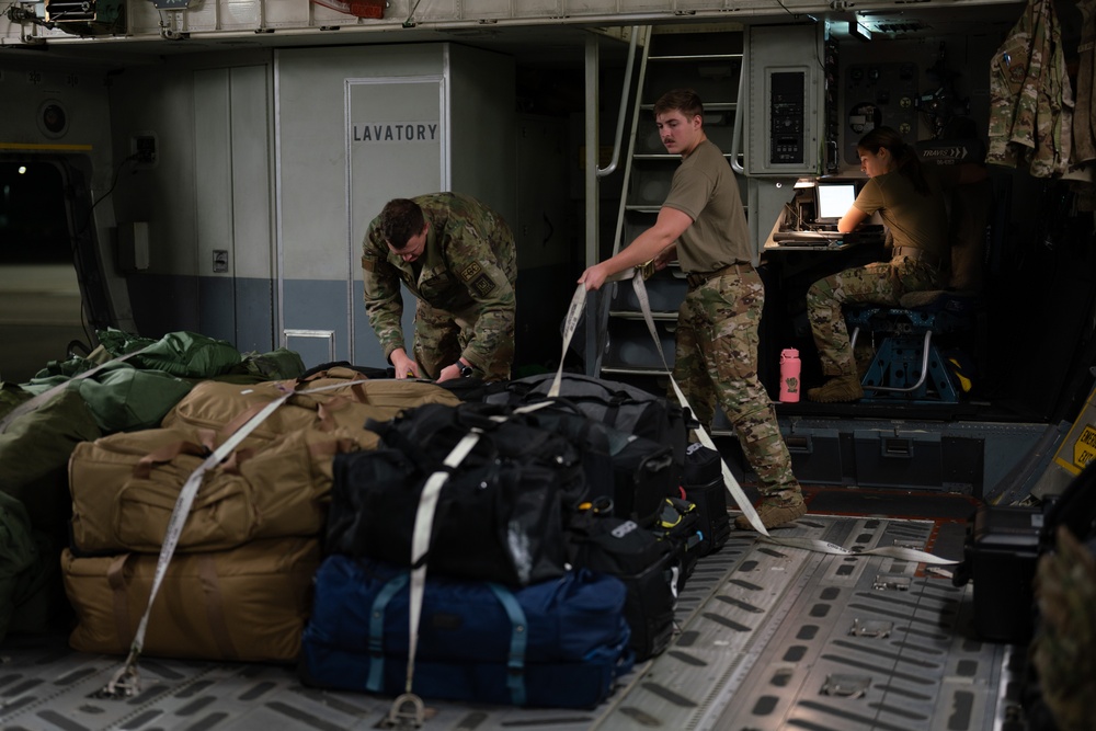 C-17 Globemaster III deploys from Travis Air Force Base