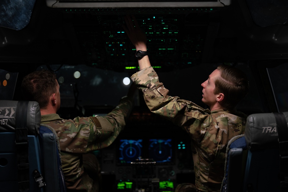 C-17 Globemaster III deploys from Travis Air Force Base