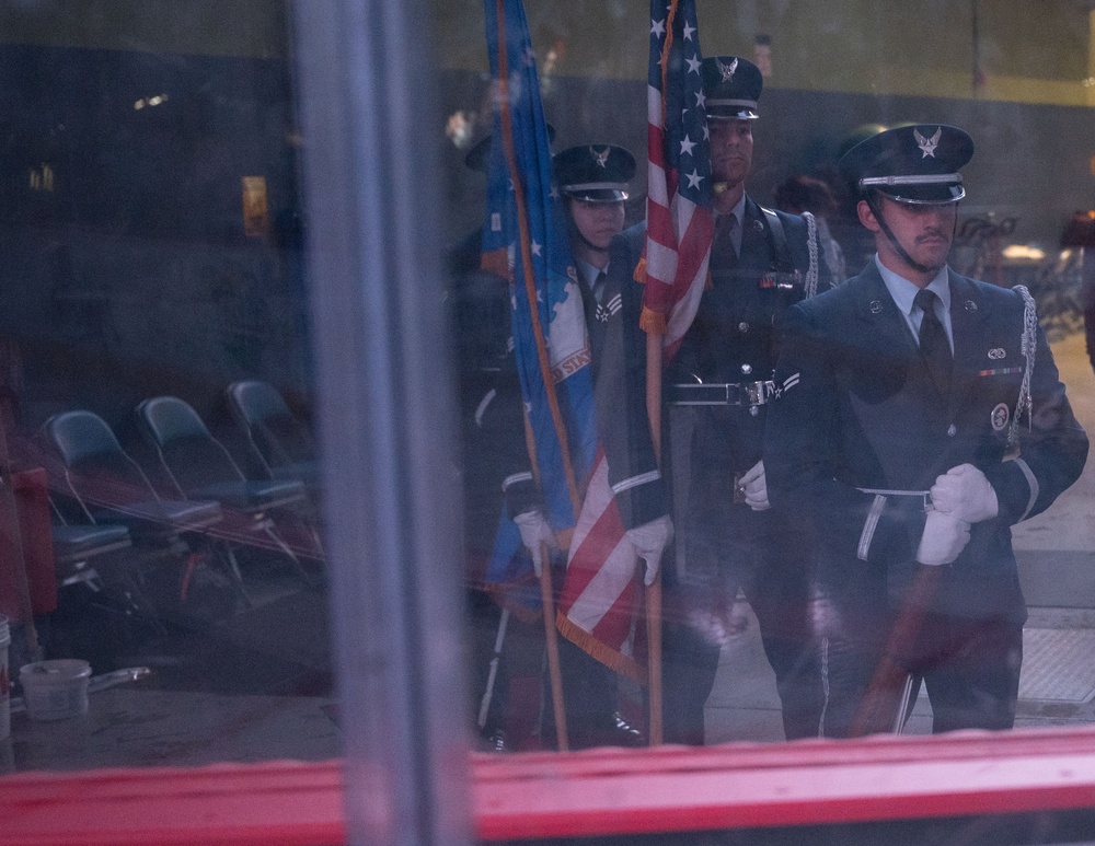 Airmen Recognized During Roadrunners Hockey Game