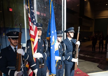 Airmen Recognized During Roadrunners Hockey Game