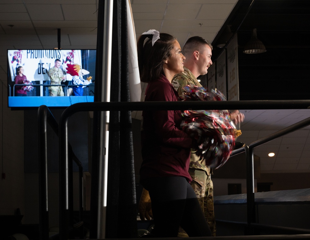 Airmen Recognized During Roadrunners Hockey Game