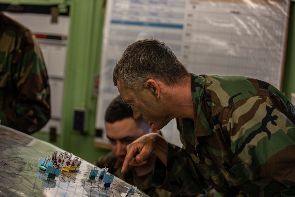 OPFOR U.S. Army Soldiers Conduct Planning for Future Operations during JPMRC 24-01