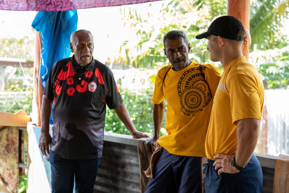 Pacific Partnership 2023: Sailors Volunteer at Tebara Ex-Servicemen Association in Fiji