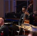 Musician 1st Class William Ledbetter performs at Kiokee Baptist Church
