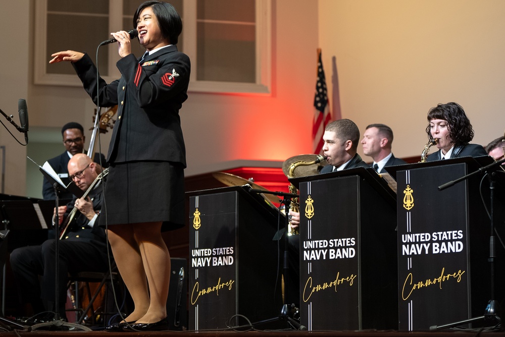 Chief Musician Kristine Hsia performs at Kiokee Baptist Church