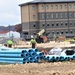 October 2023 barracks construction operations at Fort McCoy
