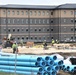 October 2023 barracks construction operations at Fort McCoy