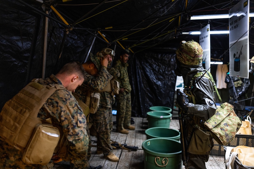 Resolute Dragon 23 FTX | 3rd MLG, JGSDF Bilateral Decontamination Training on Hijyudai