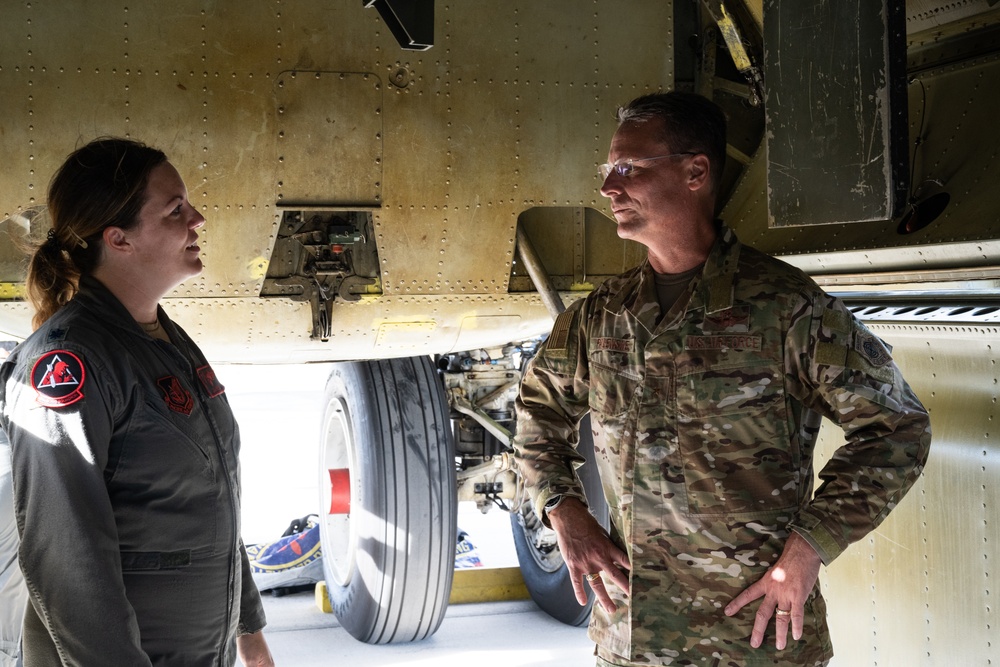 Local Mayors and 36th Wing Commander Tour B-52