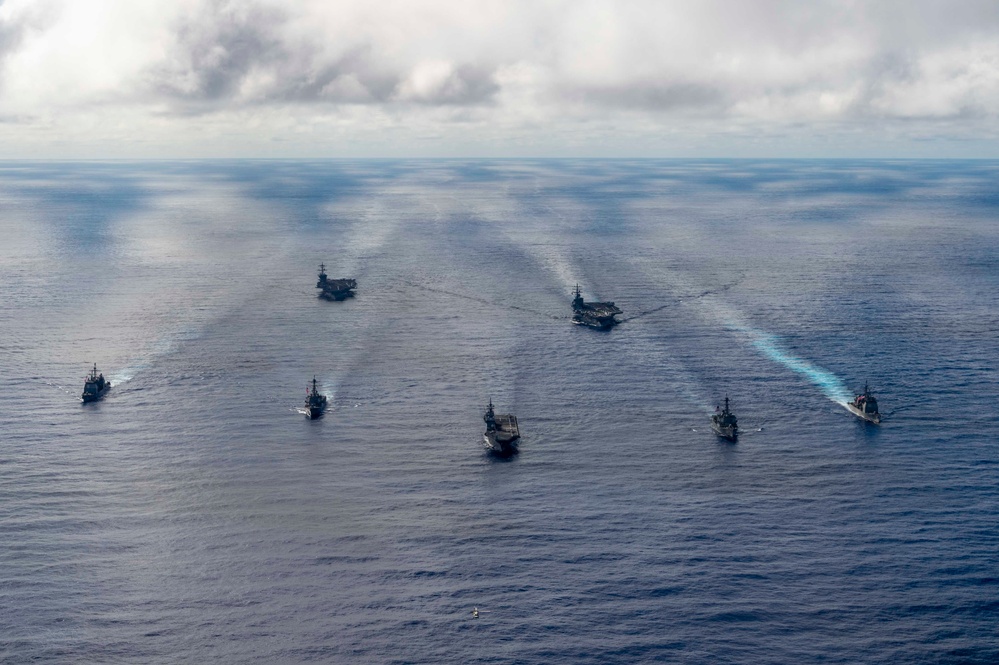 USS Carl Vinson (CVN 70), JMSDF Participate in Multi-Large Deck Event