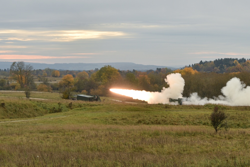 41st Field Artillery Brigade Live Fire Exercise MLRS