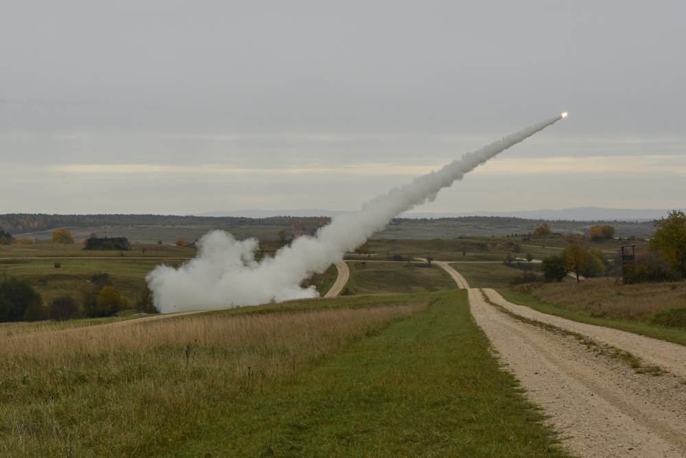 41st Field Artillery Brigade Live Fire Exercise MLRS