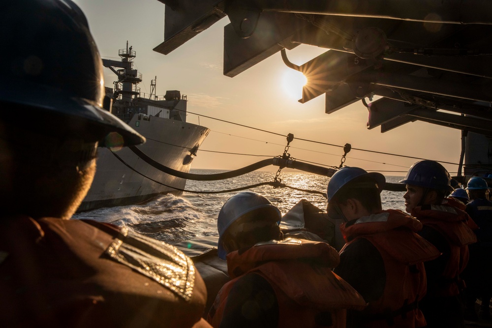 Philippine Sea, Earhart Conducts a Replenishment-at-Sea