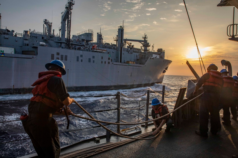 Philippine Sea, Earhart Conducts a Replenishment-at-Sea