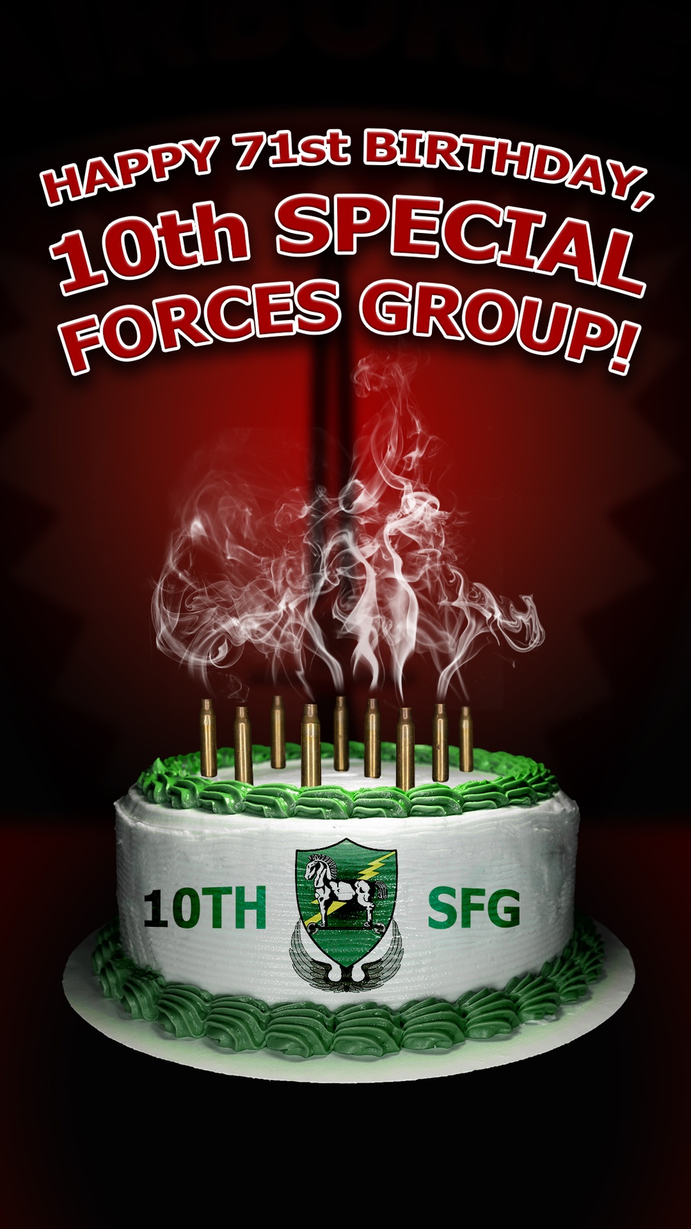 10th Special Forces Group (Airborne) 71st Birthday Graphic