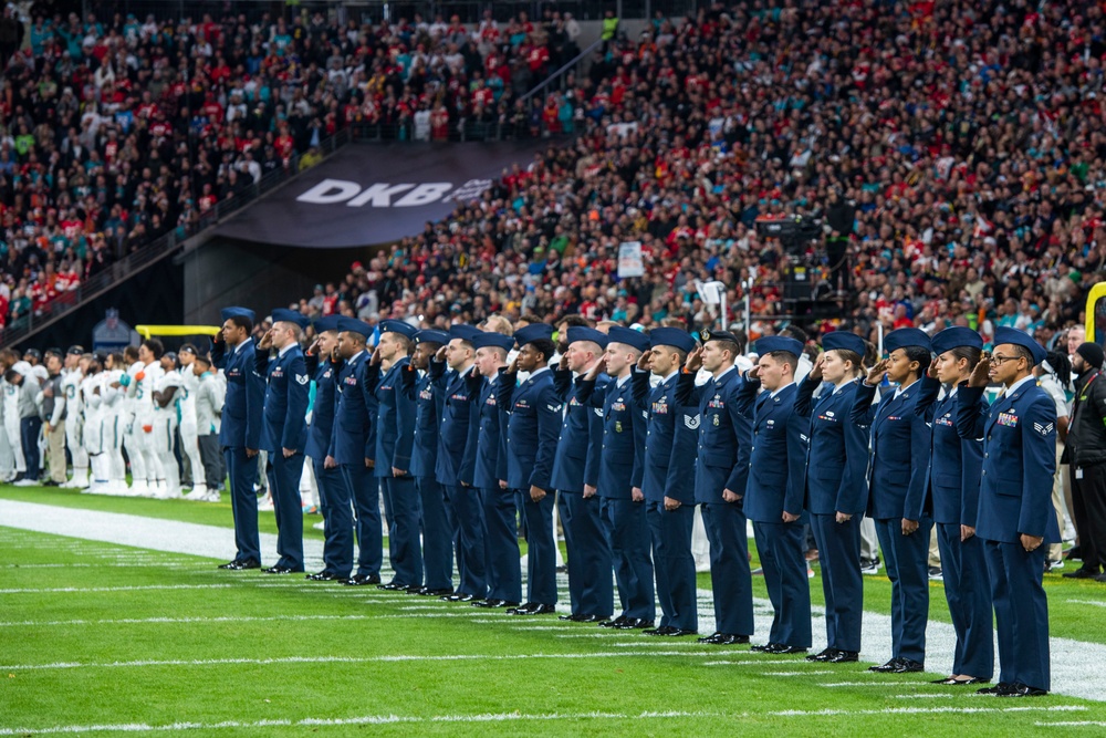 U.S. Armed Forces supports NFL game