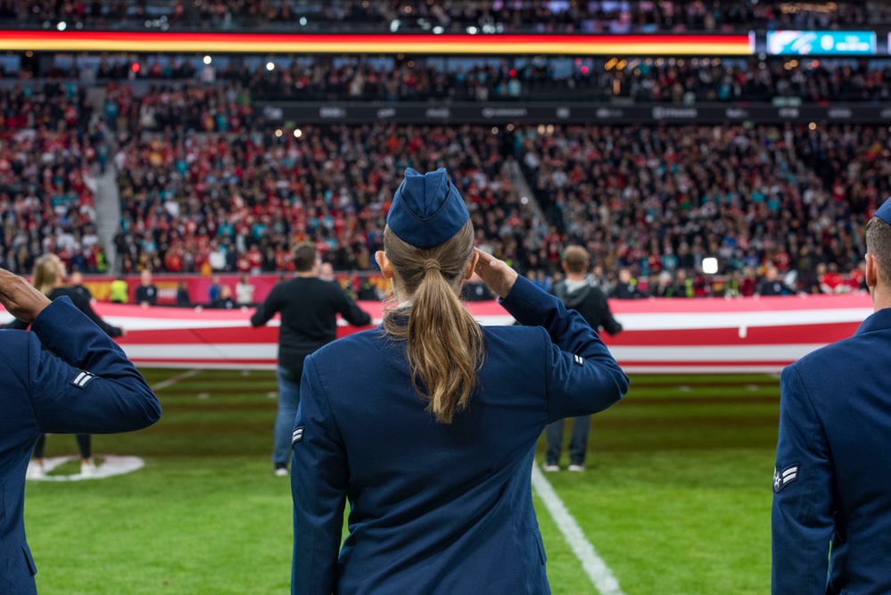 U.S. Armed Forces supports NFL game