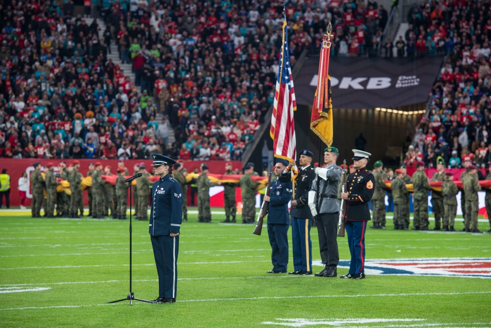 U.S. Armed Forces supports NFL game