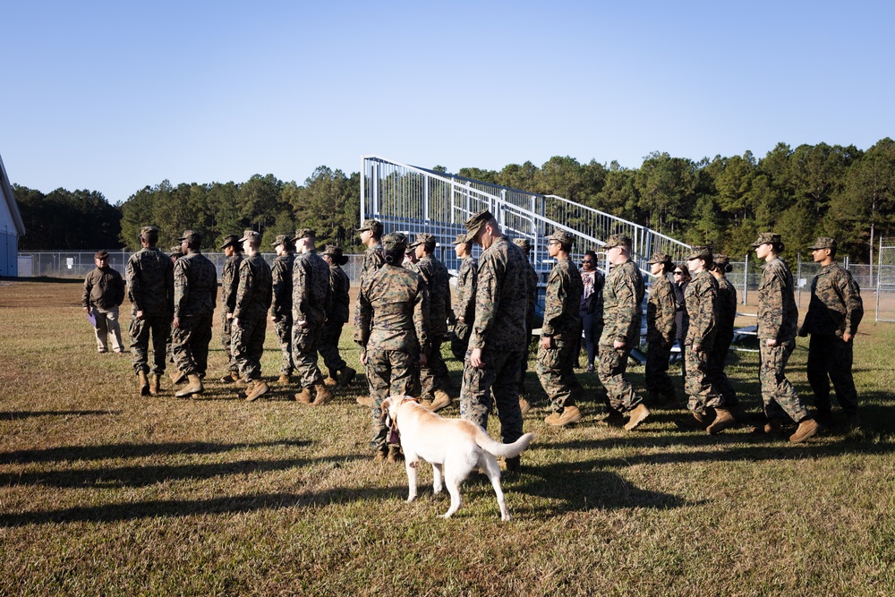 Ardrey Kell High School MCJROTC Visits Camp Lejeune