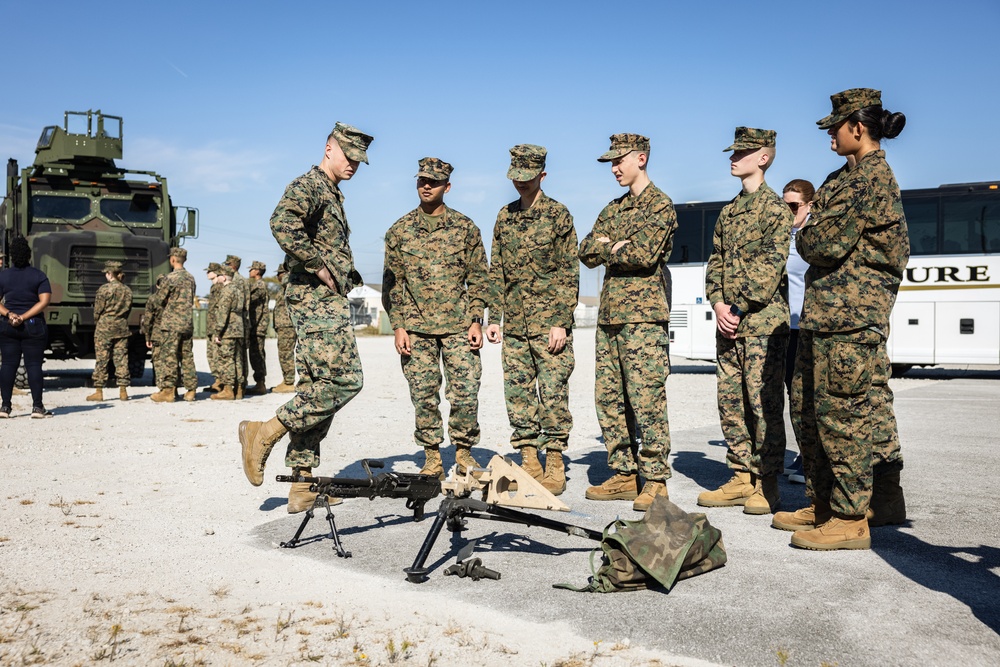 Ardrey Kell High School MCJROTC Visits Camp Lejeune