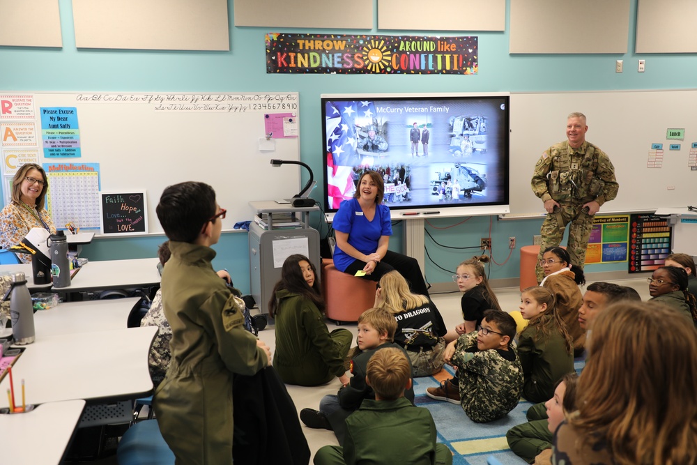 USAACE CG speaks at Parker Elementary