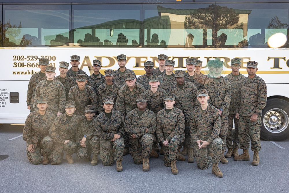 Ardrey Kell High School MCJROTC Visits Camp Lejeune