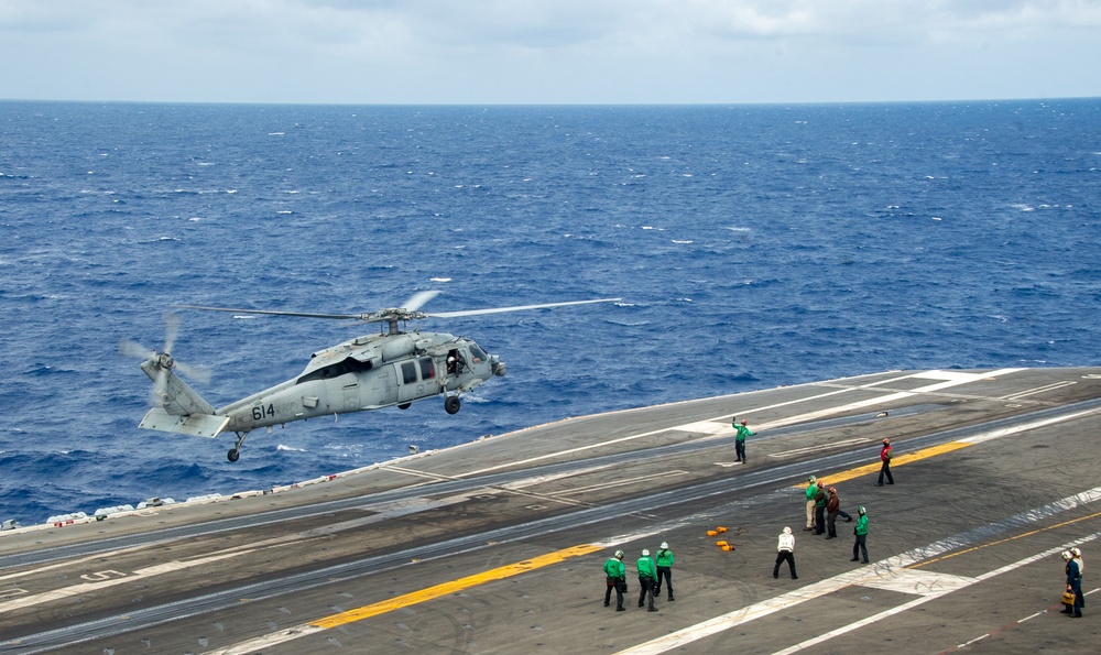 USS Ronald Reagan (CVN 76) conducts flight operations
