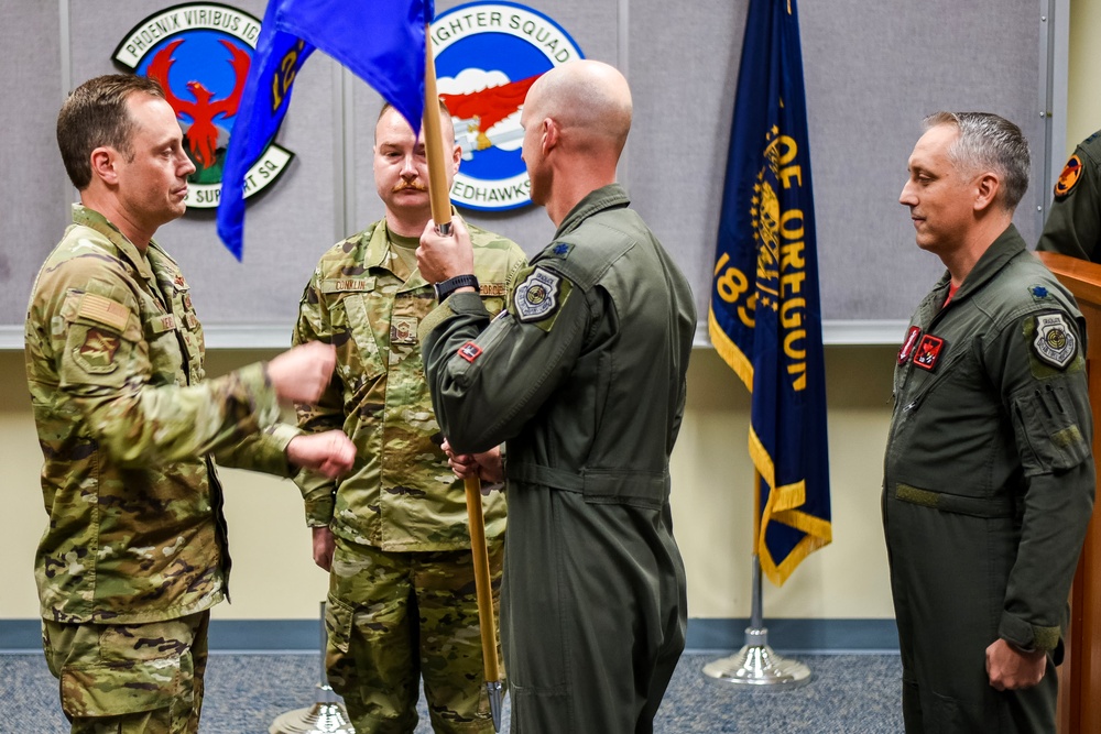 123rd Fighter Squadron Change of Command